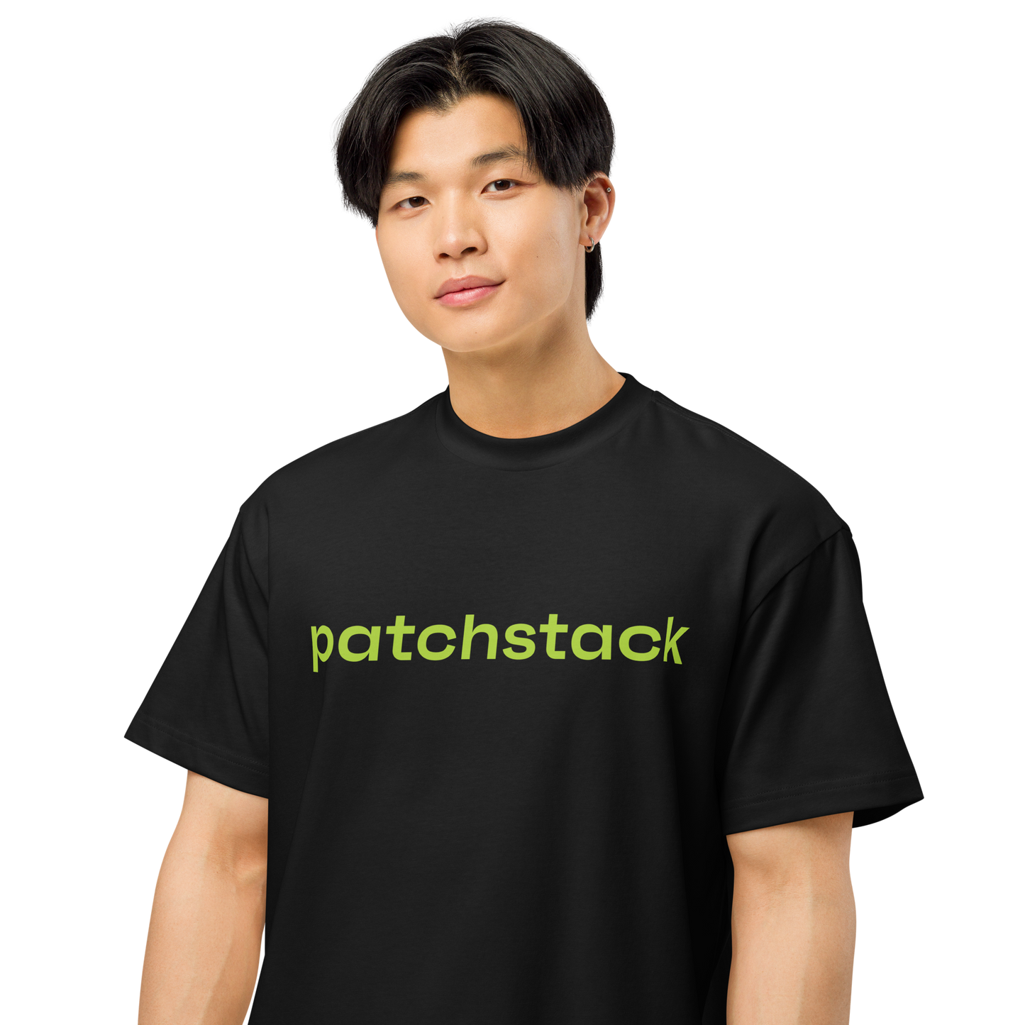 Black/White Huge Ass Logo Tee (Front)