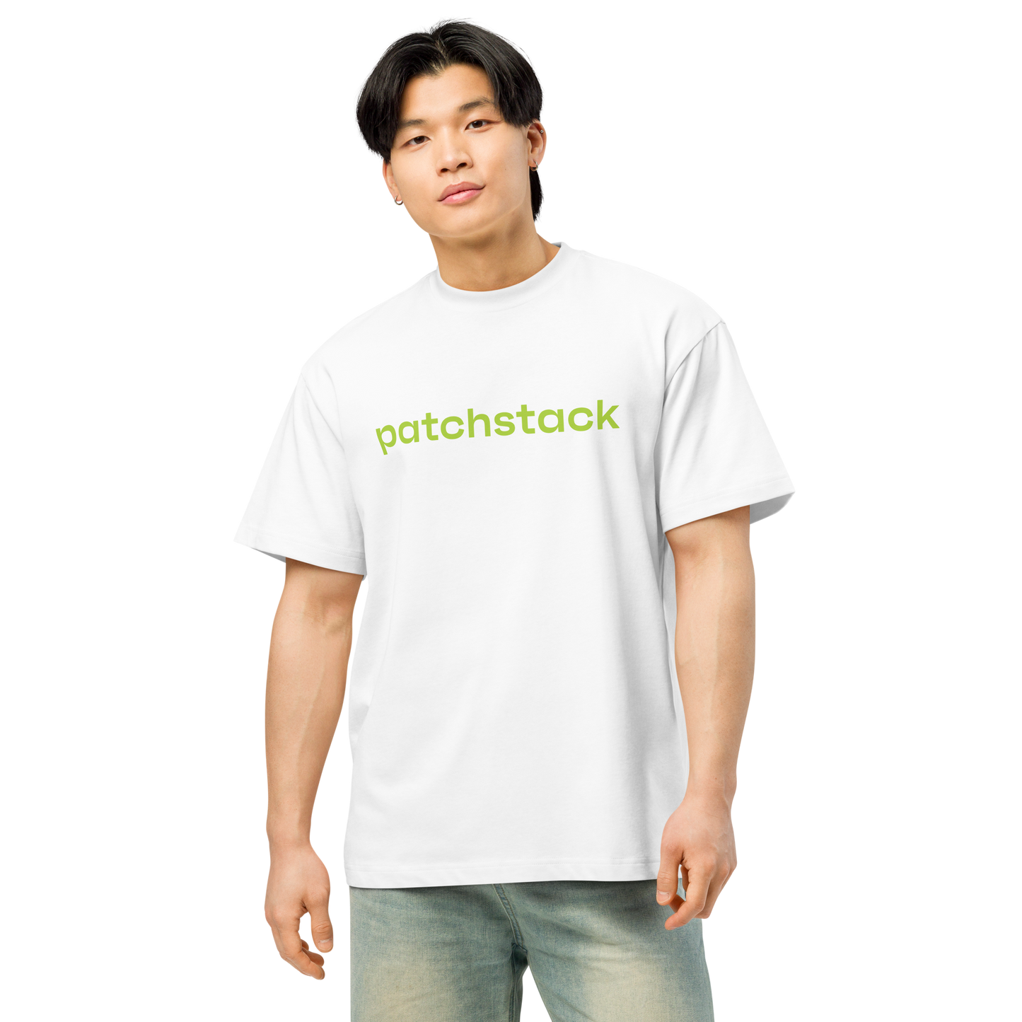 Black/White Huge Ass Logo Tee (Front)